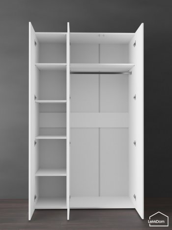 Шкаф Linnea MHR-3PO-1 2050х1200х510 (Белый-М 11.1.1) в Сысерти - sysert.mebel-e96.ru