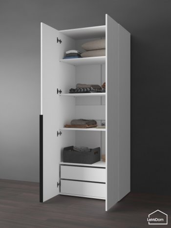 Шкаф Linnea MHR-2-4 2050х800х510 (Белый-М 11.1.2) в Сысерти - sysert.mebel-e96.ru