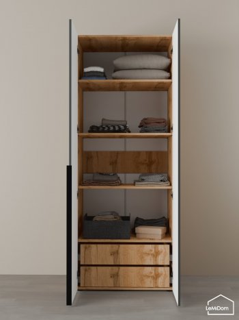 Шкаф Linnea MHR-2-4 2050х800х510 (ДВ-М 11.1.25) (1) в Сысерти - sysert.mebel-e96.ru