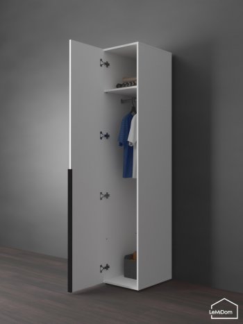 Шкаф Linnea MHR-1 2050х400х510 (Белый-М 11.1.1) в Сысерти - sysert.mebel-e96.ru