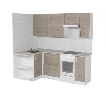Кухонный гарнитур Лира прайм 1300х2100 мм (Герда) в Сысерти - sysert.mebel-e96.ru