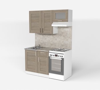 Кухонный гарнитур Лира медиум 1400 мм (Герда) в Сысерти - sysert.mebel-e96.ru