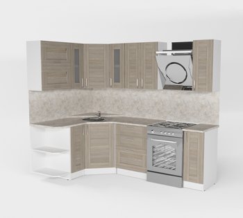 Кухонный гарнитур Лира оптима 1500х1800 мм (Герда) в Сысерти - sysert.mebel-e96.ru