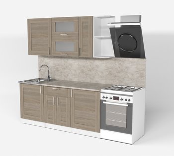 Кухонный гарнитур Лира макси 1800 мм (Герда) в Сысерти - sysert.mebel-e96.ru