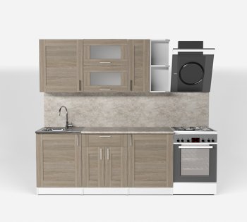 Кухонный гарнитур Лира макси 1800 мм (Герда) в Сысерти - sysert.mebel-e96.ru
