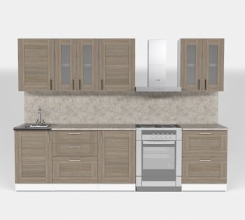 Кухонный гарнитур Лира компакт 2200 мм (Герда) в Сысерти - sysert.mebel-e96.ru