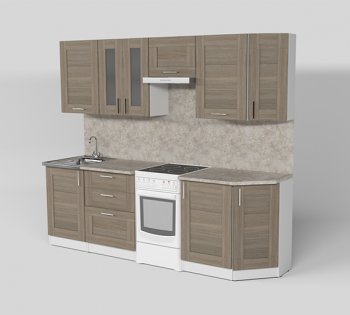 Кухонный гарнитур Лира базис 2400 мм (Герда) в Сысерти - sysert.mebel-e96.ru