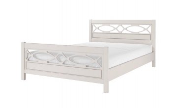 Кровать из массива Лоренса льняной (БМ) в Сысерти - sysert.mebel-e96.ru