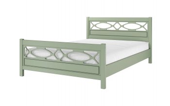 Кровать из массива Лоренса Зеленый самшит (БМ) в Сысерти - sysert.mebel-e96.ru