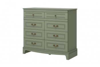 Комод 8 ящиков Лорето, зеленый самшит (БМ) в Сысерти - sysert.mebel-e96.ru