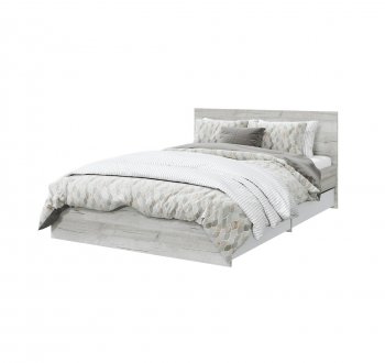 Кровать с ящиками Лори дуб серый (МЛК) в Сысерти - sysert.mebel-e96.ru