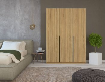 Шкаф распашной 1500 мм М6-3.5 Б+Б+Б 150 + ящики (М6) в Сысерти - sysert.mebel-e96.ru