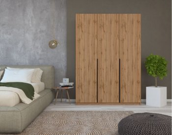 Шкаф распашной 1500 мм М6-3.5 Б+Б+Б 150 + ящики (М6) в Сысерти - sysert.mebel-e96.ru