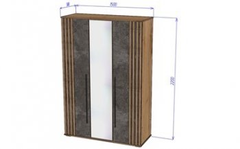 Шкаф 1500 мм 3х створчатый Марракеш (Лин) в Сысерти - sysert.mebel-e96.ru