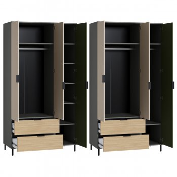 Шкаф 1200 мм Марвэл 16.317.03 зеленый (Моби) в Сысерти - sysert.mebel-e96.ru