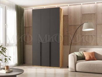 Шкаф 1200 мм Марвэл крафт/графит (Миф) в Сысерти - sysert.mebel-e96.ru