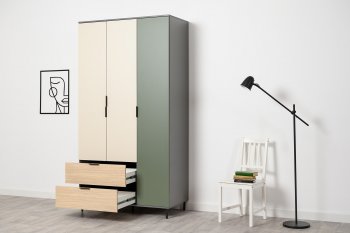 Шкаф 1200 мм Марвэл 16.317.03 зеленый (Моби) в Сысерти - sysert.mebel-e96.ru
