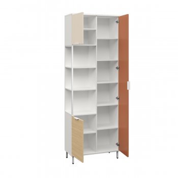 Шкаф комбинированный Марвэл 13.22 бел (Моби) в Сысерти - sysert.mebel-e96.ru