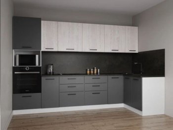 Угловой кухонный гарнитур Меренга 3200*1400 мм, МДФ Sanvut в Сысерти - sysert.mebel-e96.ru