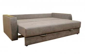 Диван Милан 3, НПБ, ткань Монако 06 (серый) (Хит Диван) в Сысерти - sysert.mebel-e96.ru