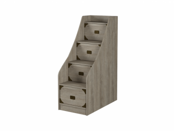 Кровать двухъярусная с лесенкой Мираж-1 (Росток) в Сысерти - sysert.mebel-e96.ru
