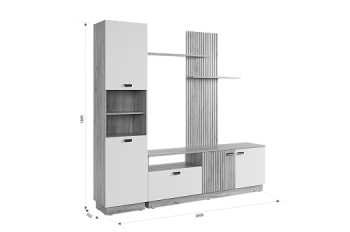 Стенка Моди К1 (Мебельсон) в Сысерти - sysert.mebel-e96.ru