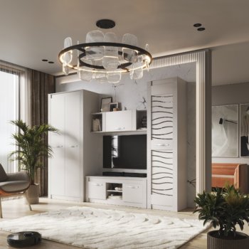 Стенка Монако Кашемир комп.3 (модульная) (БТС) в Сысерти - sysert.mebel-e96.ru