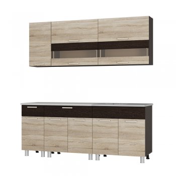 Кухонный гарнитур Монтана 2000 мм (БТС) в Сысерти - sysert.mebel-e96.ru