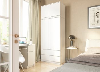 Шкаф 900 мм с антресолью Мори 900.2 (ДСВ) в Сысерти - sysert.mebel-e96.ru