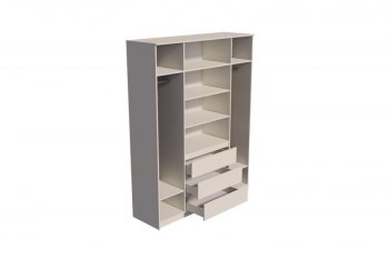 Шкаф распашной Мори 1600 мм сатин (ДСВ) в Сысерти - sysert.mebel-e96.ru