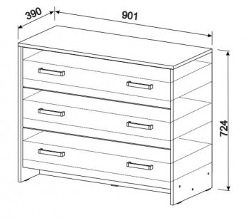 Комод МСП-1 анкор (СВ) в Сысерти - sysert.mebel-e96.ru