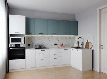 Угловой кухонный гарнитур Ниагара 3200*1400 мм МДФ/ЛДСП Sanvut в Сысерти - sysert.mebel-e96.ru