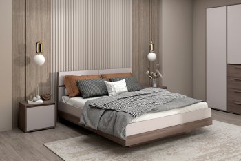 Спальный гарнитур Ника, модульный (Зарон) в Сысерти - sysert.mebel-e96.ru