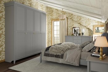 Спальный гарнитур Никеа модульный антрацит (БМ) в Сысерти - sysert.mebel-e96.ru