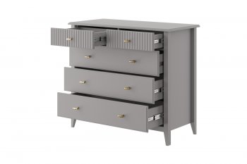 Комод 5 ящиков Никеа антрацит (БМ) в Сысерти - sysert.mebel-e96.ru