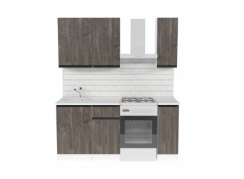 Кухонный гарнитур Ноктюрн лайт 1200 мм (Герда) в Сысерти - sysert.mebel-e96.ru