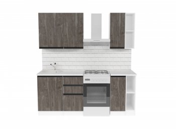 Кухонный гарнитур Ноктюрн медиум 1400 мм (Герда) в Сысерти - sysert.mebel-e96.ru