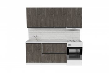 Кухонный гарнитур Ноктюрн макси 1800 мм (Герда) в Сысерти - sysert.mebel-e96.ru