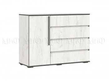 Комод 1 дверь 4 ящика (1200) Норд, крафт белый (Миф) в Сысерти - sysert.mebel-e96.ru