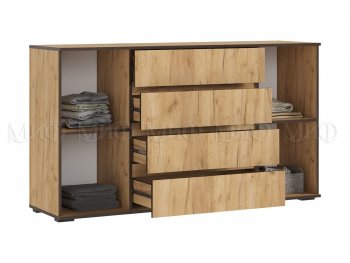 Комод 2 двери 4 ящика (1600) Норд, крафт (Миф) в Сысерти - sysert.mebel-e96.ru