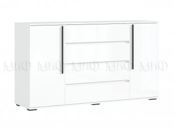 Комод 2 двери 4 ящика (1600) Норд, белый (Миф) в Сысерти - sysert.mebel-e96.ru