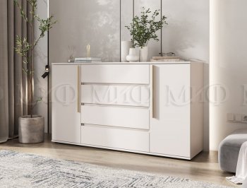Комод 2 двери 4 ящика (1600) Норд, кашемир (Миф) в Сысерти - sysert.mebel-e96.ru