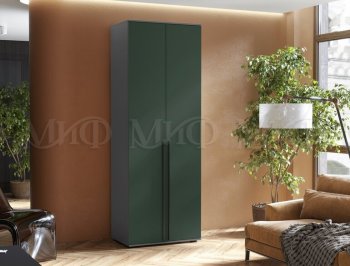 Шкаф 800 мм 2-х ств. Норд графит/изумруд (Миф) в Сысерти - sysert.mebel-e96.ru