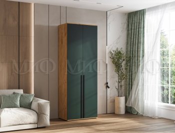 Шкаф 800 мм 2-х ств. Норд крафт/изумруд (Миф) в Сысерти - sysert.mebel-e96.ru