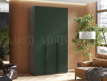 Шкаф 1200 мм 3-х ств. Норд графит/изумруд (Миф) в Сысерти - sysert.mebel-e96.ru