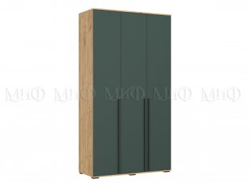 Шкаф 1200 мм 3-х ств. Норд дуб крафт/изумруд (Миф) в Сысерти - sysert.mebel-e96.ru