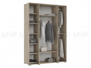 Шкаф 1600 мм 4-х створчатый Норд крафт серый/кашемир (Миф) в Сысерти - sysert.mebel-e96.ru