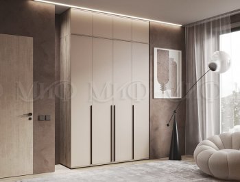 Шкаф 1600 мм 4-х створчатый Норд с антресолью,крафт серый/кашемир (Миф) в Сысерти - sysert.mebel-e96.ru