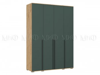 Шкаф 1600 мм 4-х створчатый Норд с антресолью,крафт/изумруд (Миф) в Сысерти - sysert.mebel-e96.ru