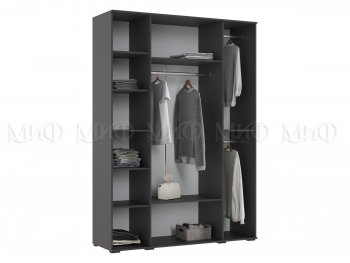 Шкаф 1600 мм 4-х створчатый Норд с антресолью, графит/изумруд (Миф) в Сысерти - sysert.mebel-e96.ru